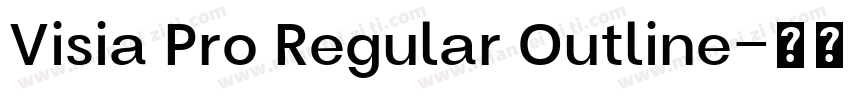 Visia Pro Regular Outline字体转换